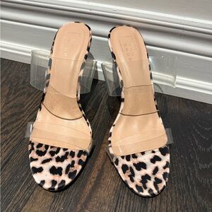 Leopard print heels